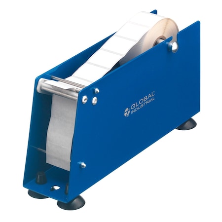 Global Industrial Manual Label Dispenser For Up To 2W Labels, Table or Wall Mount 412613